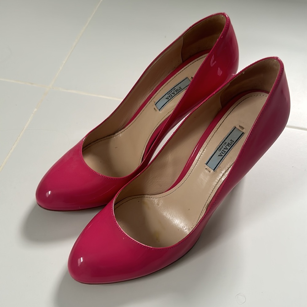 Barbie Pink Prada Pumps - Patent Leather Size 40.5
